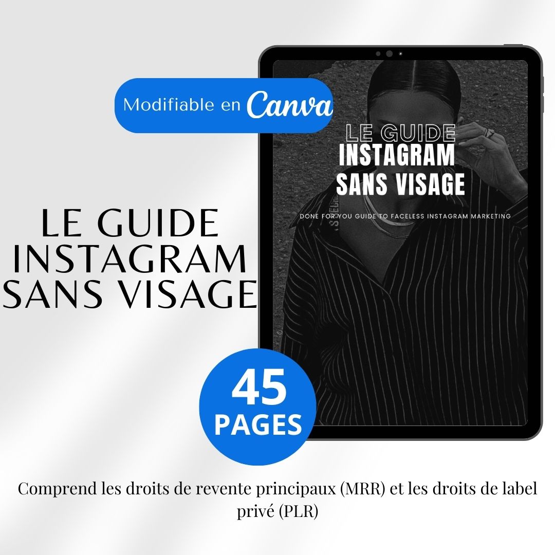Marketing TikTok Sans Visage - Le Guide Ultime pour Vendre des Produits Digitaux avec PLR et MRR