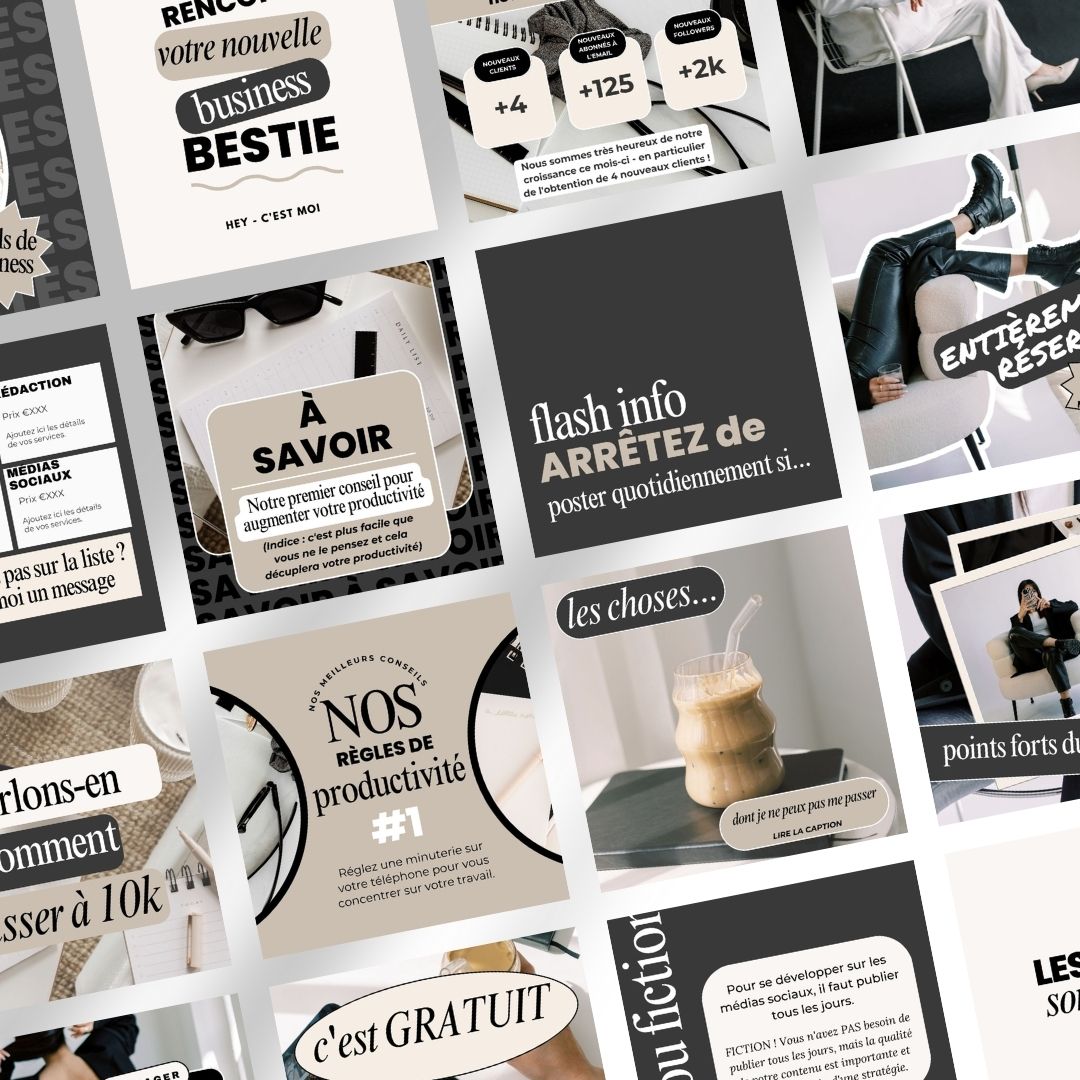 200 Templates Instagram et Réseaux Sociaux