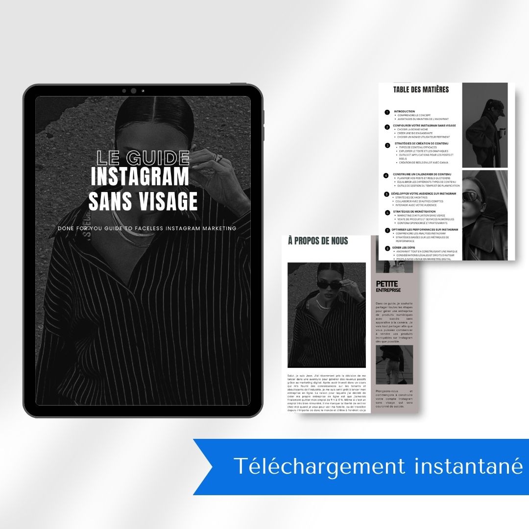 Marketing TikTok Sans Visage - Le Guide Ultime pour Vendre des Produits Digitaux avec PLR et MRR