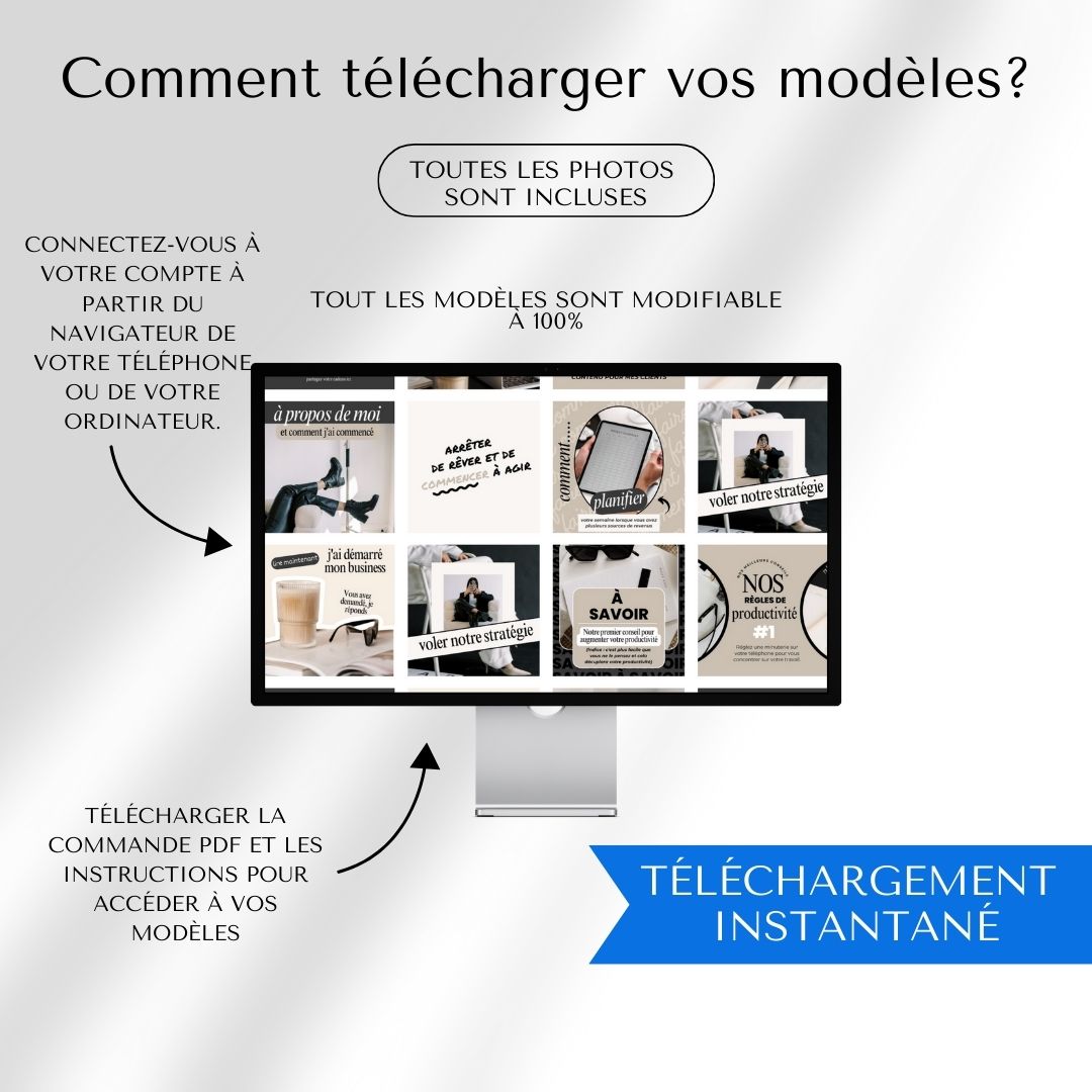 200 Templates Instagram et Réseaux Sociaux