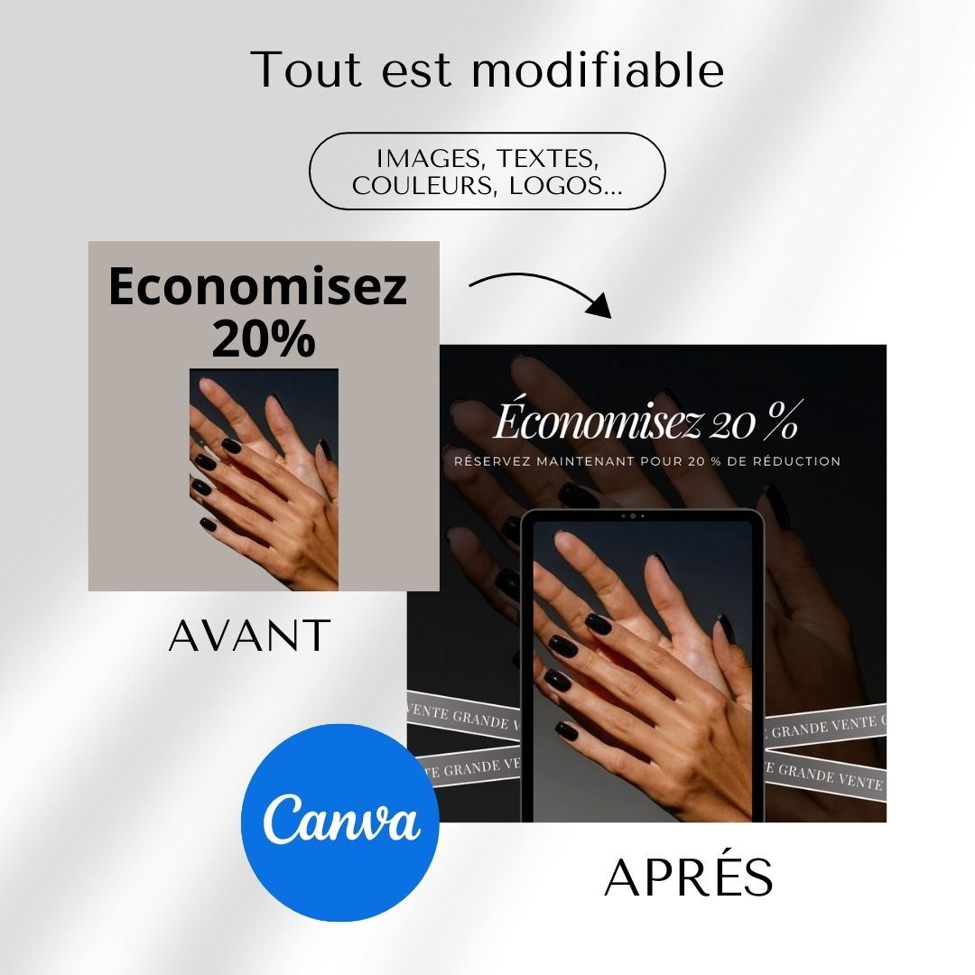 Mega Bundle Beauté : +950 Templates Instagram Ésthétique