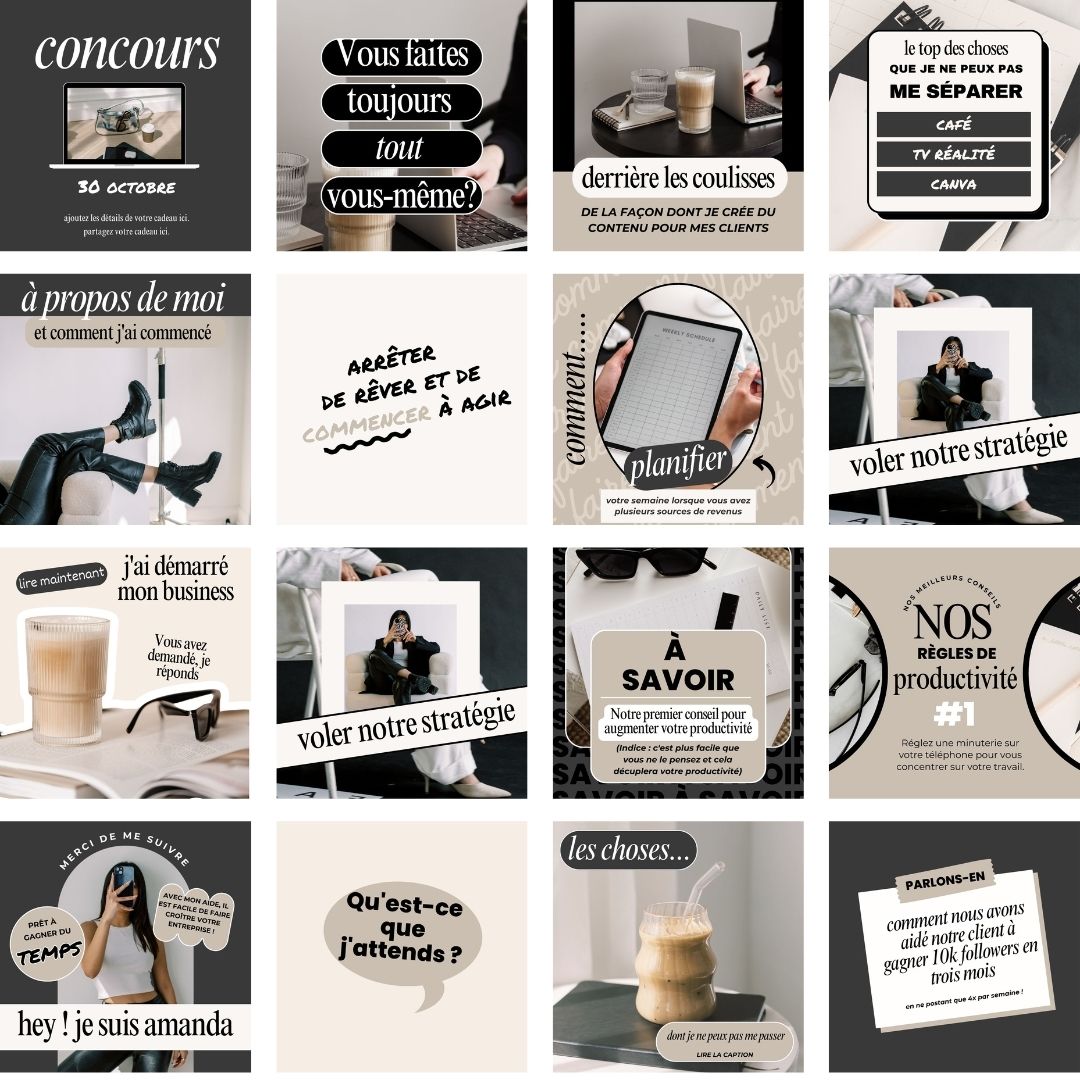 200 Templates Instagram et Réseaux Sociaux