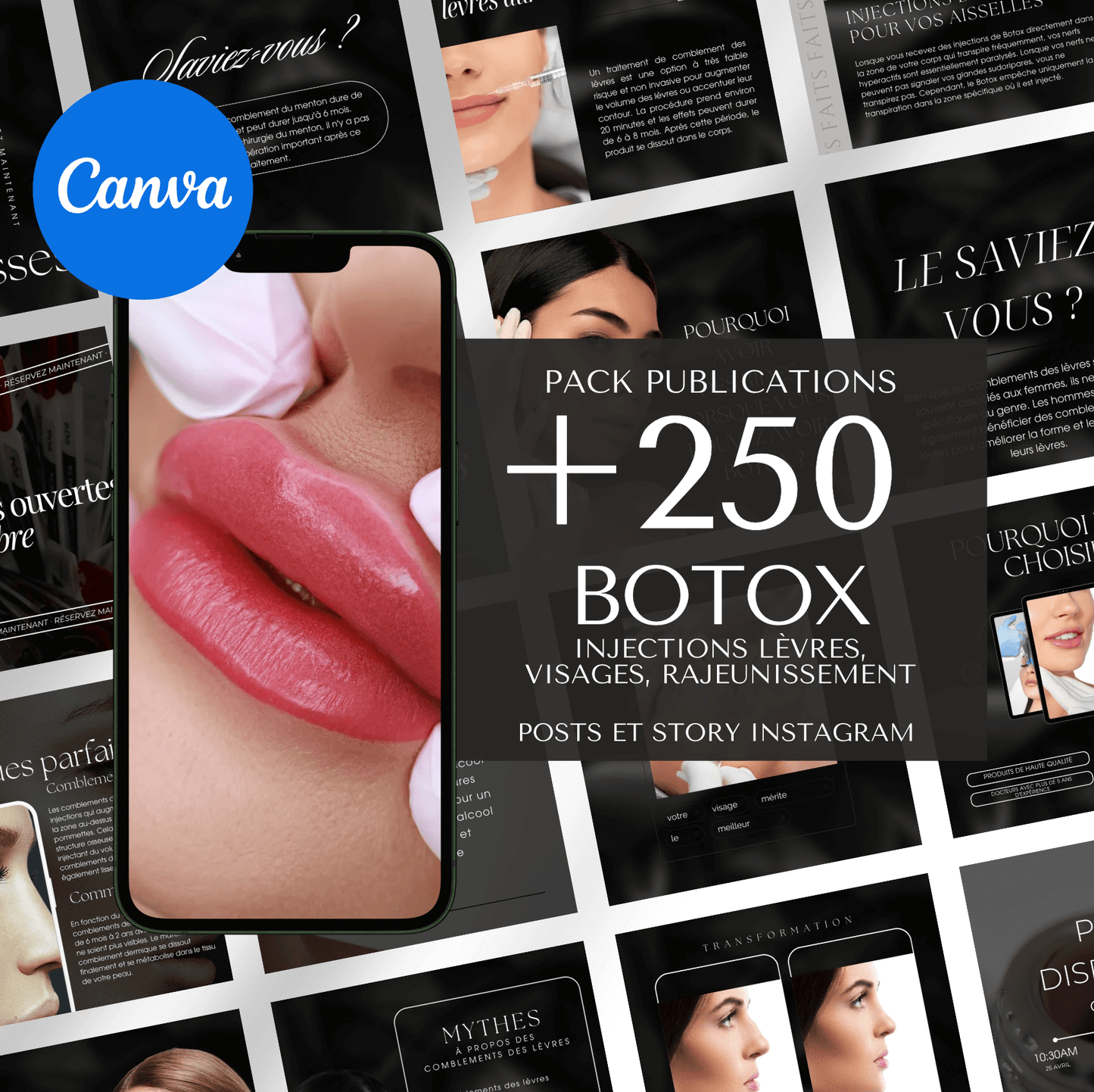 Mega Bundle Beauté : +900 Templates Instagram Ésthétique