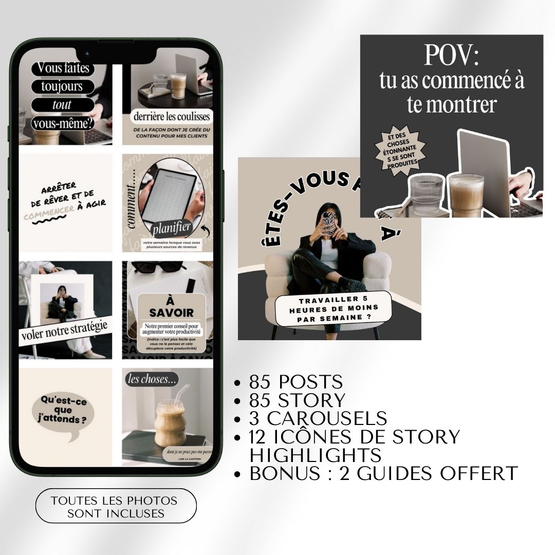 200 Templates Instagram et Réseaux Sociaux