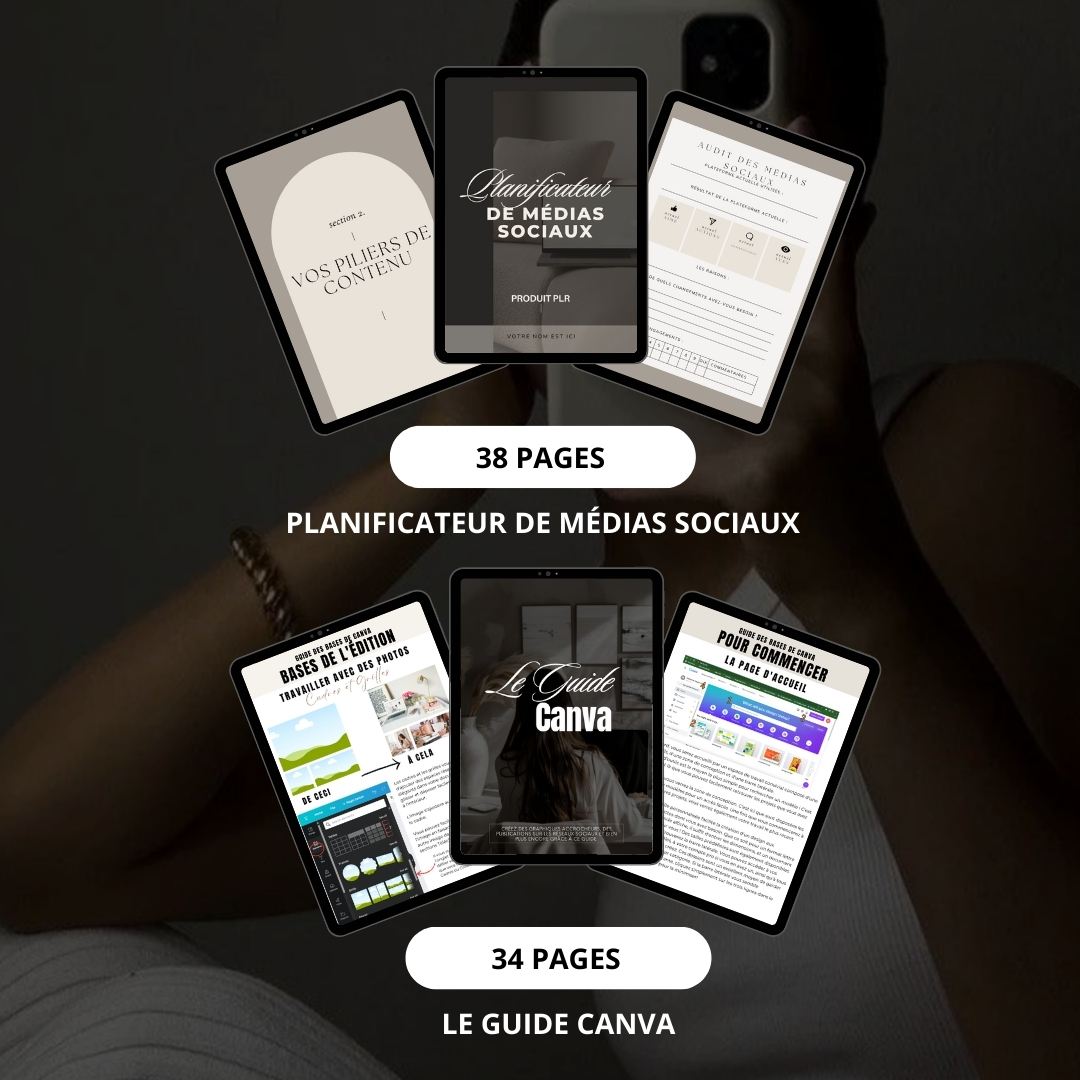 Pack Marketing Digital sans visage FACELESS