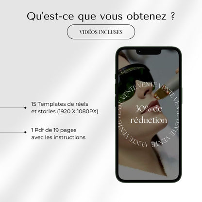 Pack de Templates Vidéos pour Techniciennes Laser – Design Professionnel et Facile à Modifier